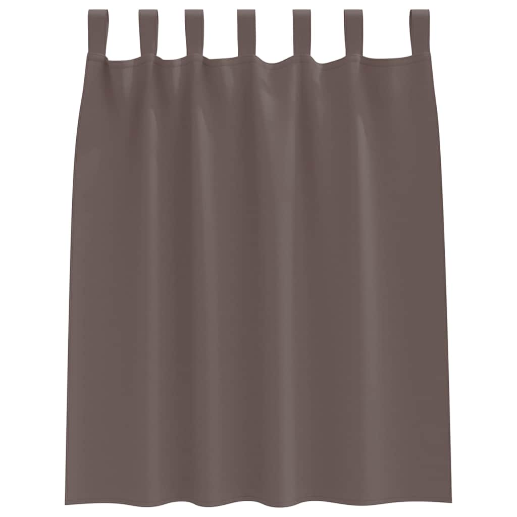 Tende Blackout con Anelli 2 pcs Marrone Scuro 140 x 140 cm | homemem39