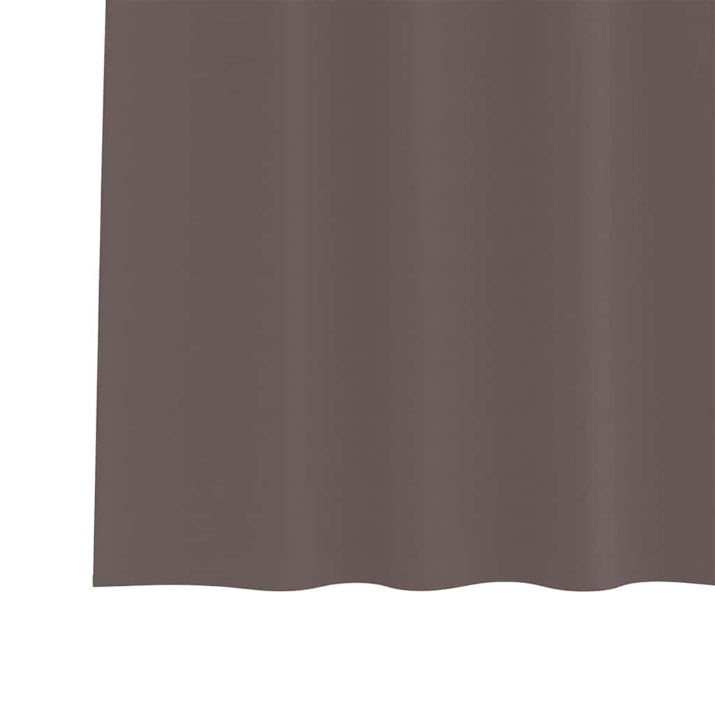 Tende Blackout con Anelli 2 pcs Marrone Scuro 175 x 140 cm | homemem39