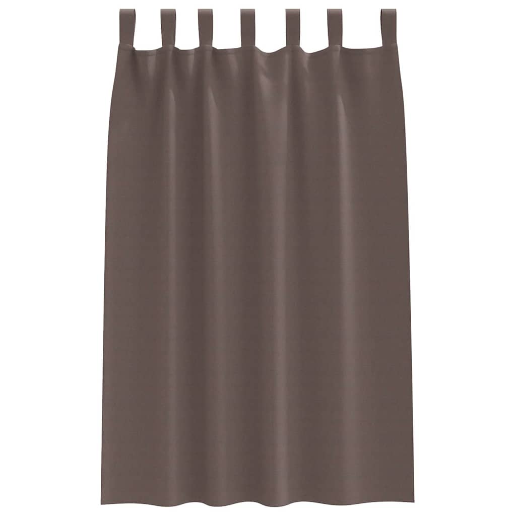 Tende Blackout con Anelli 2 pcs Marrone Scuro 175 x 140 cm | homemem39