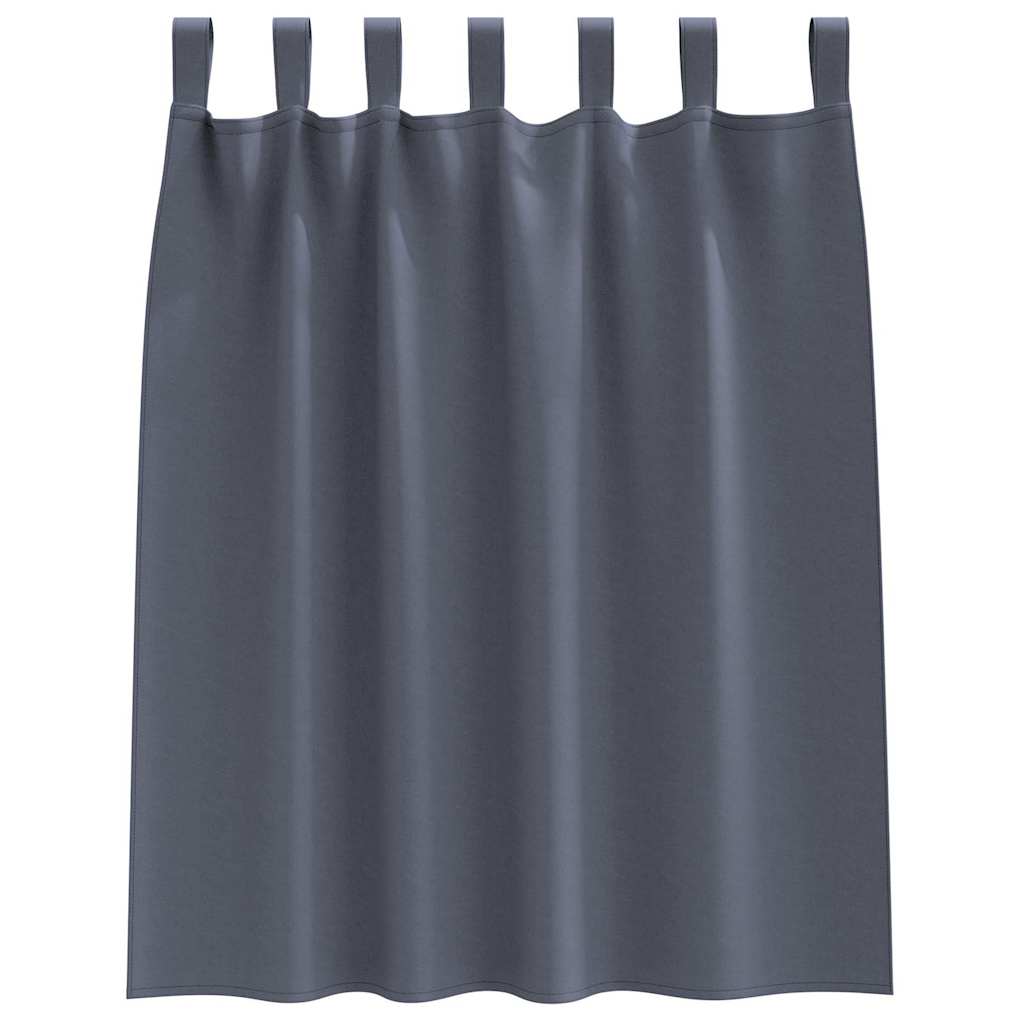 Tende Blackout con Anelli 2 pcs Antracite 140 x 140 cm | homemem39