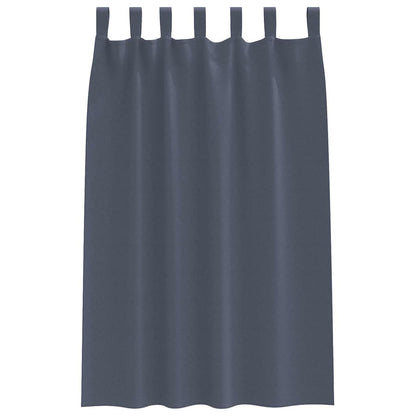 Tende Blackout con Anelli 2 pcs Antracite 175 x 140 cm | homemem39