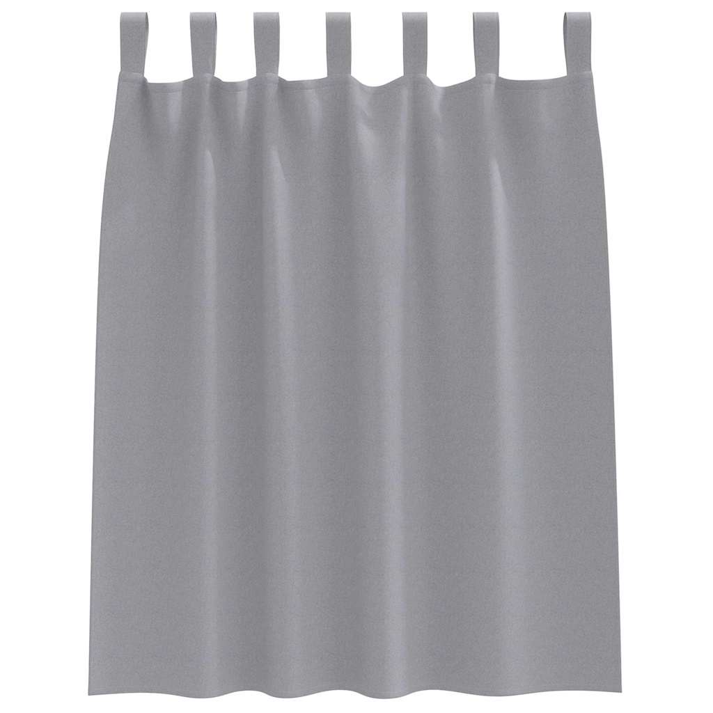 Tende Blackout con Anelli 2 pcs Grigio chiaro 140 x 140 cm | homemem39