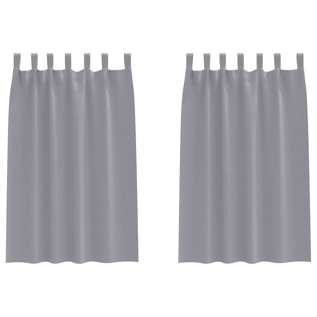 Tende Blackout con Anelli 2 pcs Grigio chiaro 175 x 140 cm | homemem39