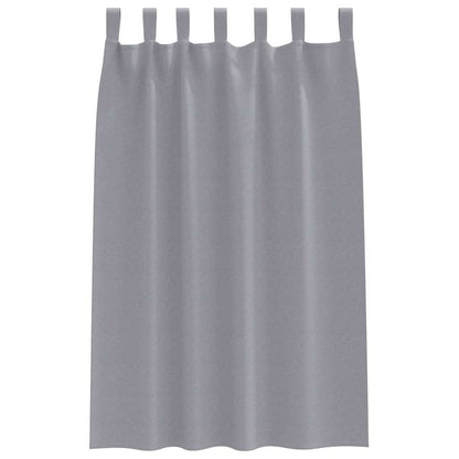 Tende Blackout con Anelli 2 pcs Grigio chiaro 175 x 140 cm | homemem39