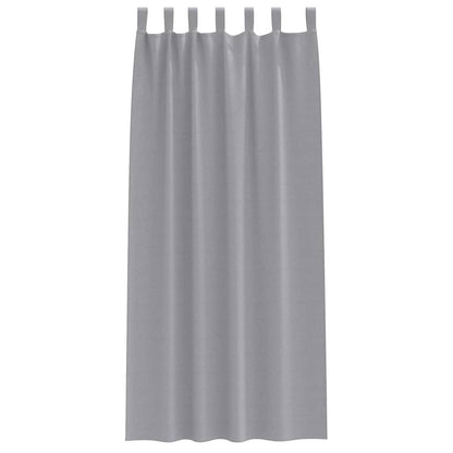Tende Blackout con Anelli 2 pcs Grigio chiaro 225 x 140 cm | homemem39