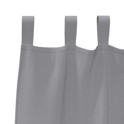 Tende Blackout con Anelli 2 pcs Grigio chiaro 245 x 140 cm | homemem39