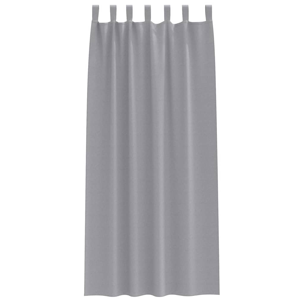 Tende Blackout con Anelli 2 pcs Grigio chiaro 245 x 140 cm | homemem39