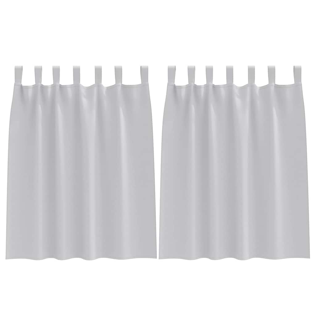 Tende Blackout con Anelli 2 pcs Grigio chiaro 140 x 140 cm | homemem39