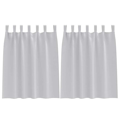 Tende Blackout con Anelli 2 pcs Grigio chiaro 140 x 140 cm | homemem39