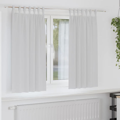 Tende Blackout con Anelli 2 pcs Grigio Chiaro 175 x 140 cm | homemem39