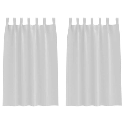 Tende Blackout con Anelli 2 pcs Grigio Chiaro 175 x 140 cm | homemem39
