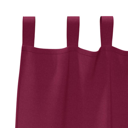 Tende Blackout con Anelli 2 pcs Rosso Vino 225 x 140 cm | homemem39