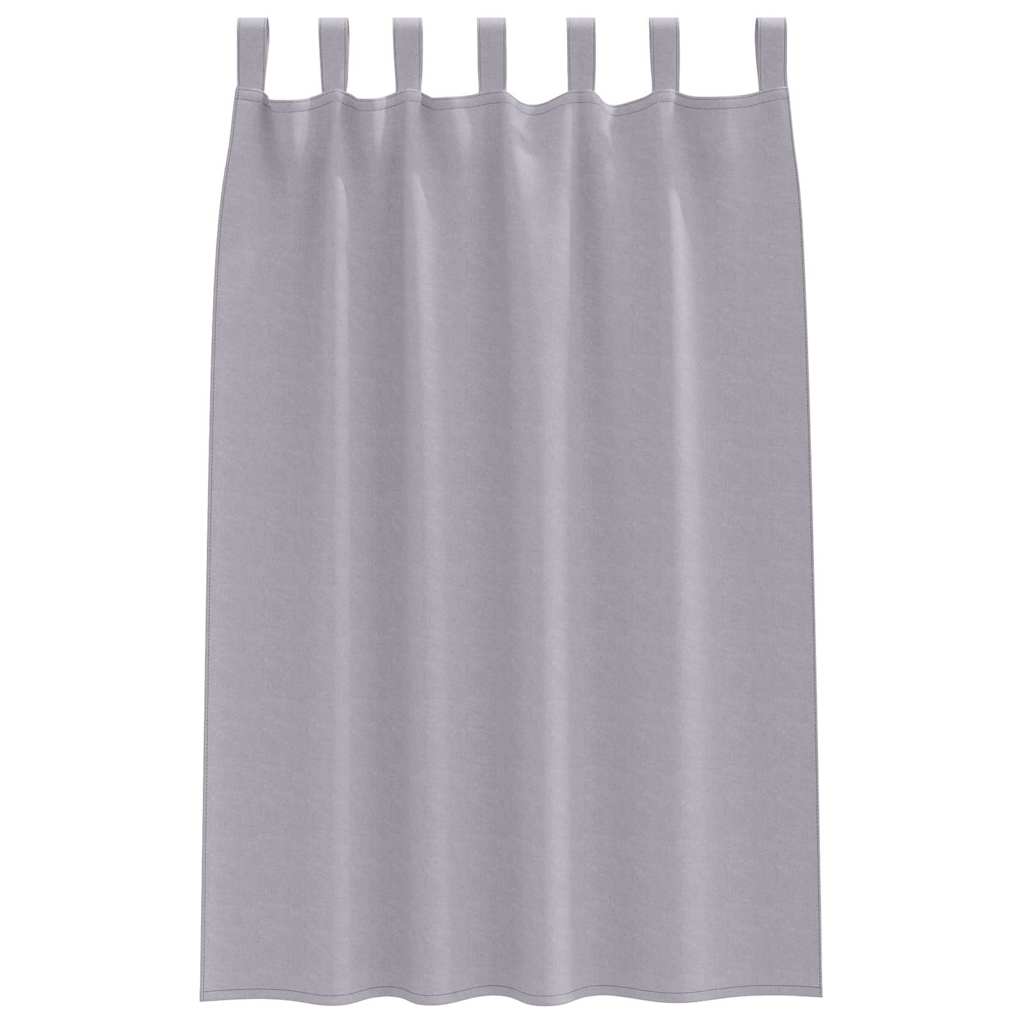 Tende Blackout con Anelli 2 pcs Grigio Metallico 175 x 140 cm | homemem39
