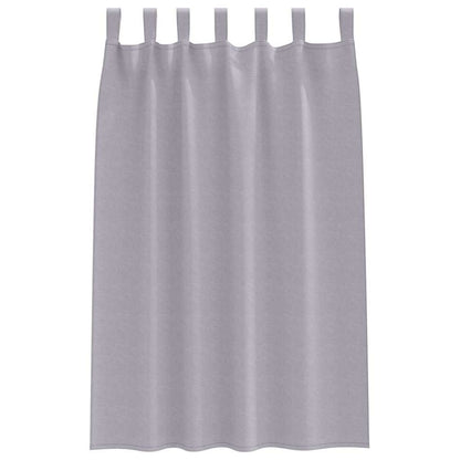 Tende Blackout con Anelli 2 pcs Grigio Metallico 175 x 140 cm | homemem39