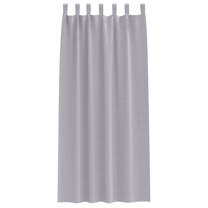 Tende Blackout con Anelli 2 pcs Grigio Metallico 260 x 140 cm | homemem39