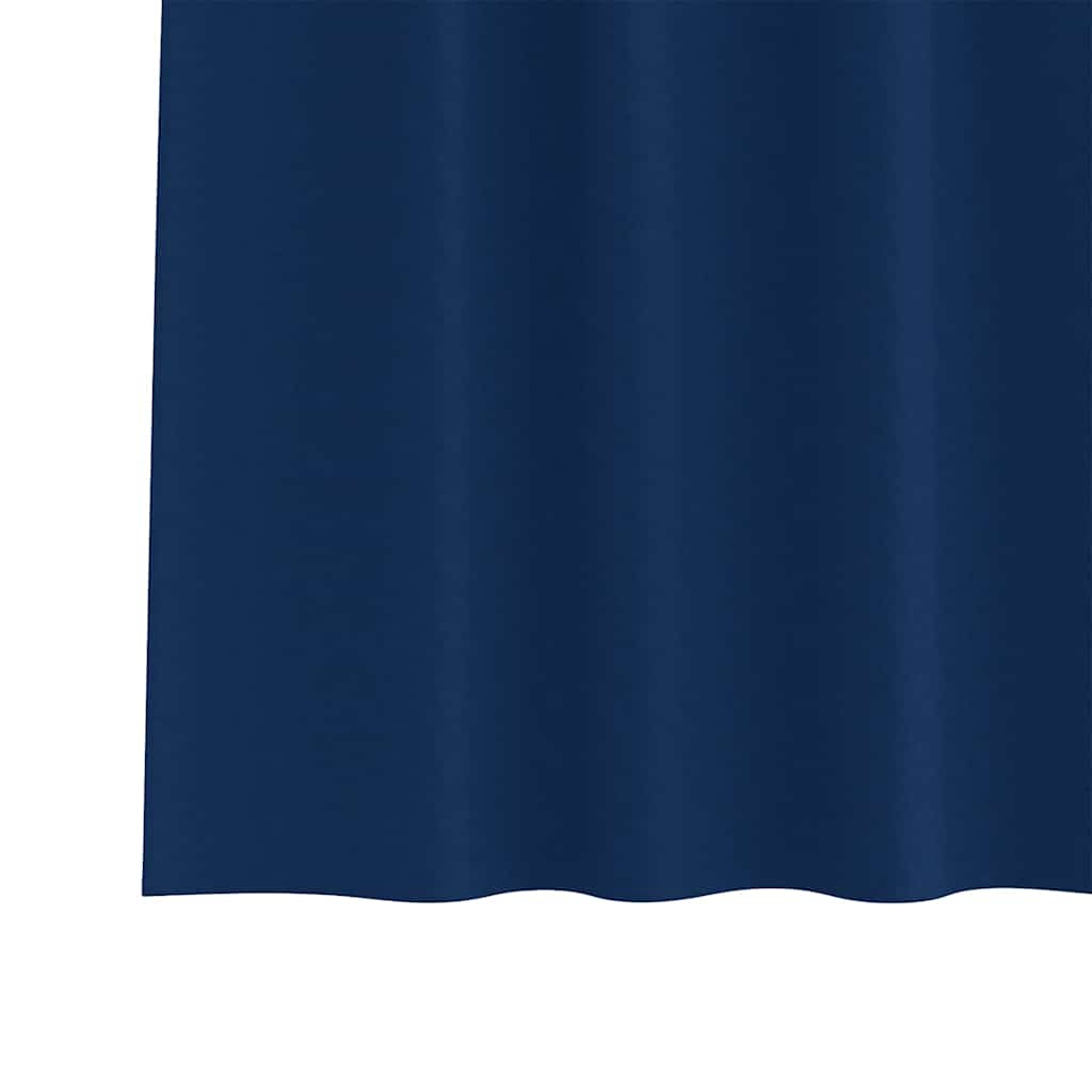 Tende Blackout con Anelli 2 pcs Blu Scuro 245 x 140 cm | homemem39