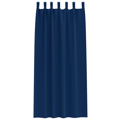 Tende Blackout con Anelli 2 pcs Blu Scuro 260 x 140 cm | homemem39