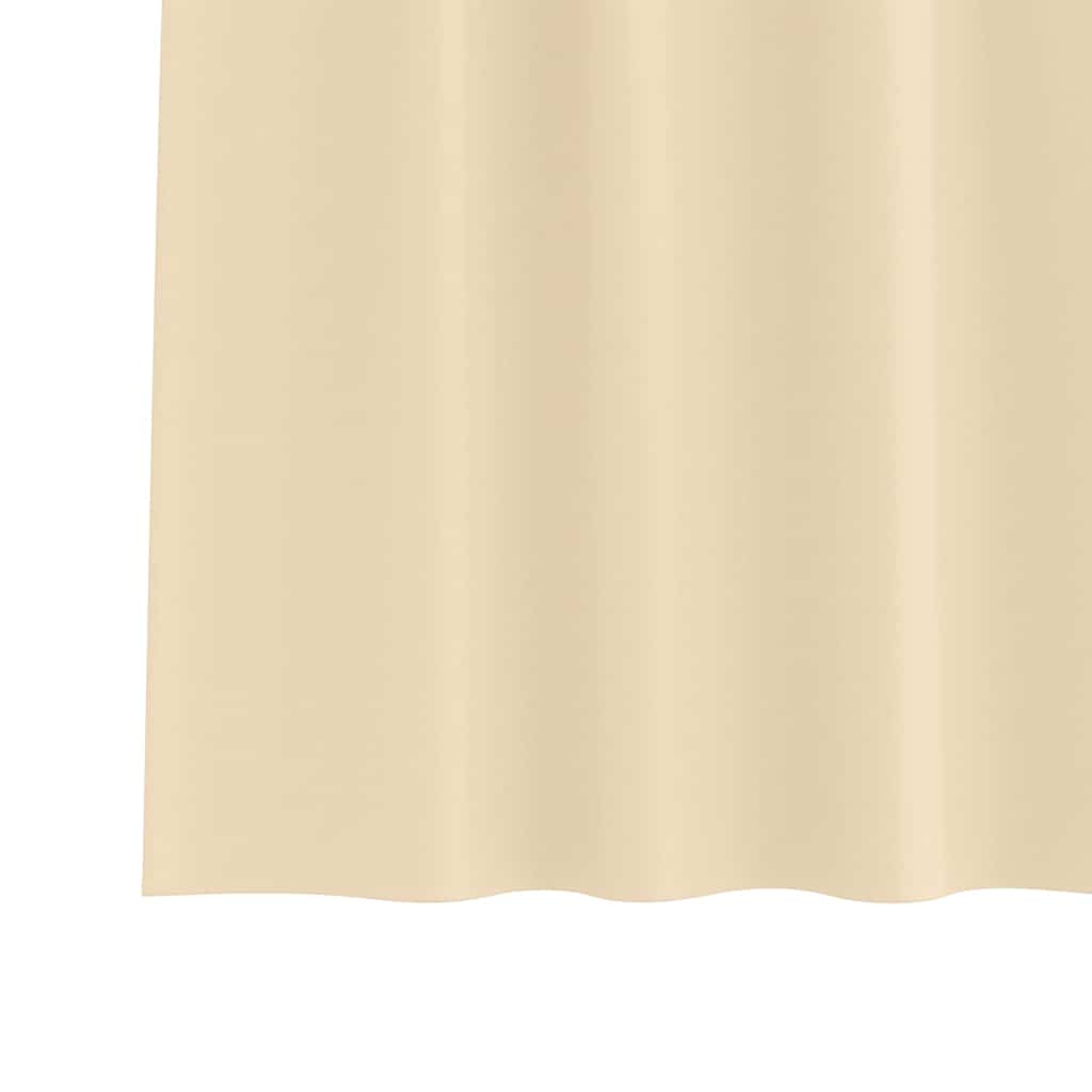 Tende Blackout con Anelli 2 pcs Crema 175 x 140 cm Poliestere | homemem39