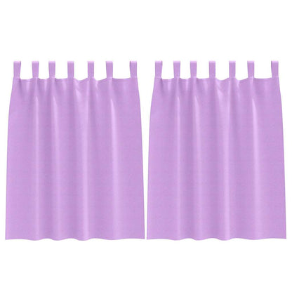 Tende Blackout con Anelli 2 pcs Viola 140 x 140 cm Poliestere | homemem39