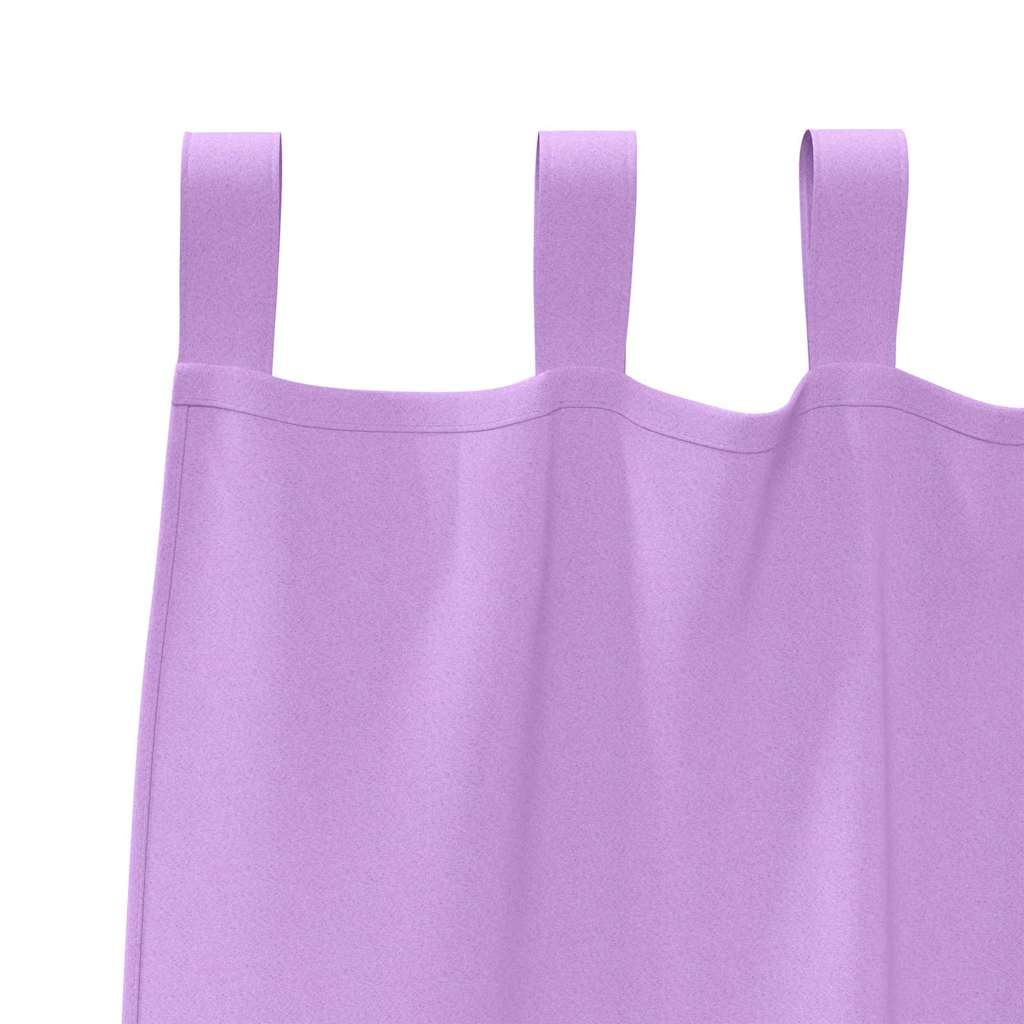 Tende Blackout con Anelli 2 pcs Viola 175 x 140 cm Poliestere | homemem39