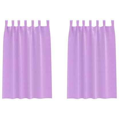 Tende Blackout con Anelli 2 pcs Viola 175 x 140 cm Poliestere | homemem39