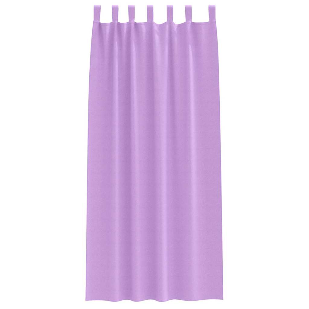 Tende Blackout con Anelli 2 pcs Viola 225 x 140 cm Poliestere