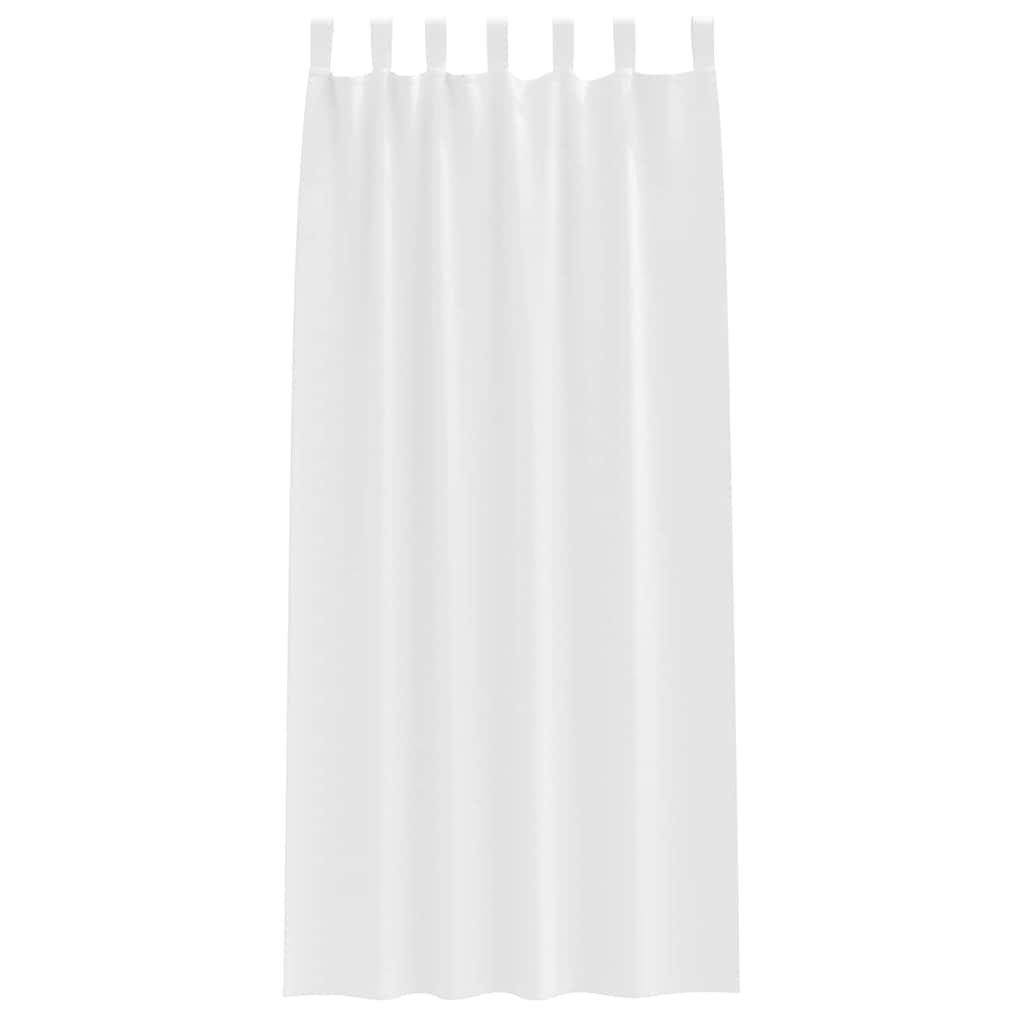 Tende Blackout con Anelli 2 pcs Bianco Puro 225 x 140 cm | homemem39