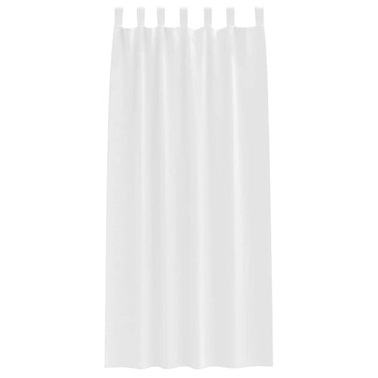 Tende Blackout con Anelli 2 pcs Bianco Puro 245 x 140 cm