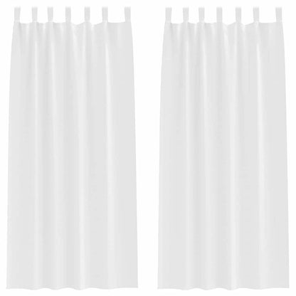 Tende Blackout con Anelli 2 pcs Bianco Puro 260 x 140 cm | homemem39