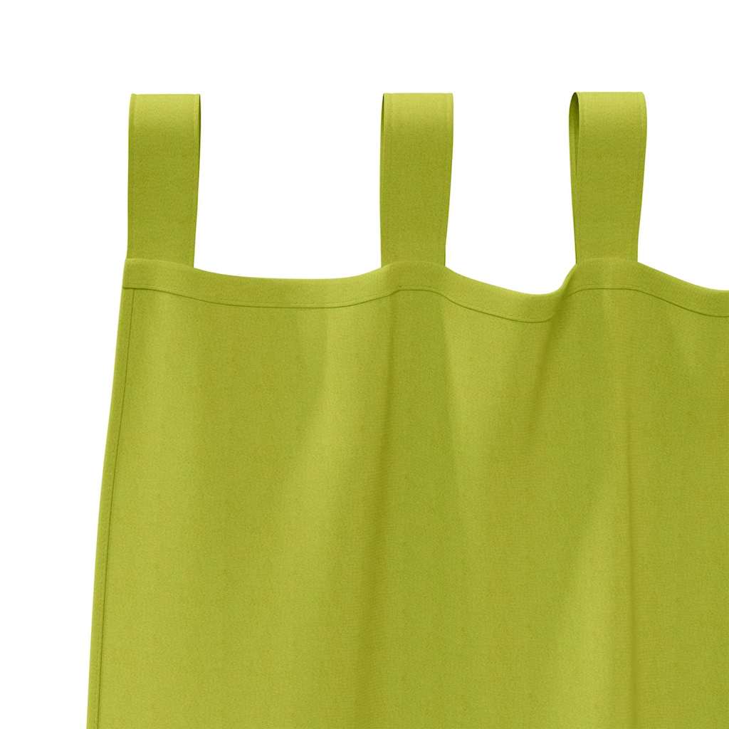 Tende Blackout con Anelli 2 pcs Verde 175 x 140 cm Poliestere | homemem39