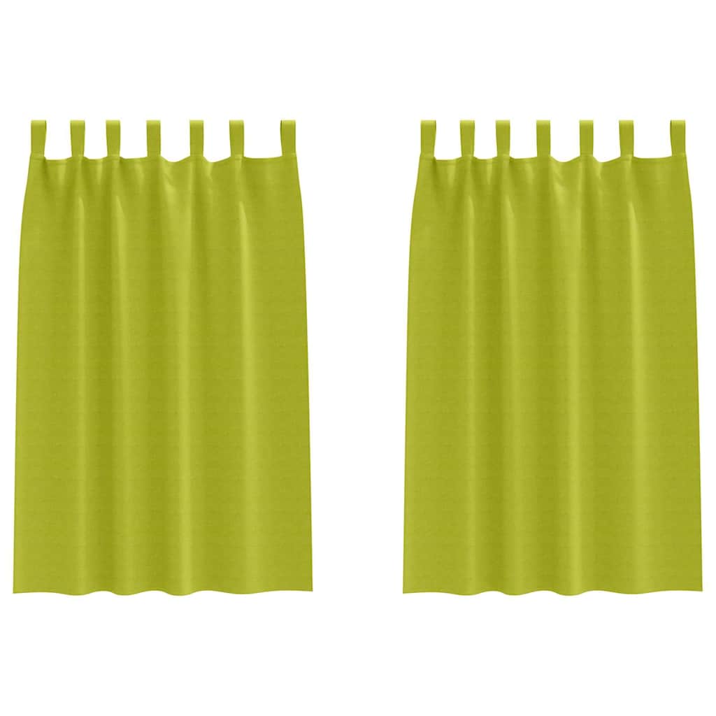 Tende Blackout con Anelli 2 pcs Verde 175 x 140 cm Poliestere | homemem39