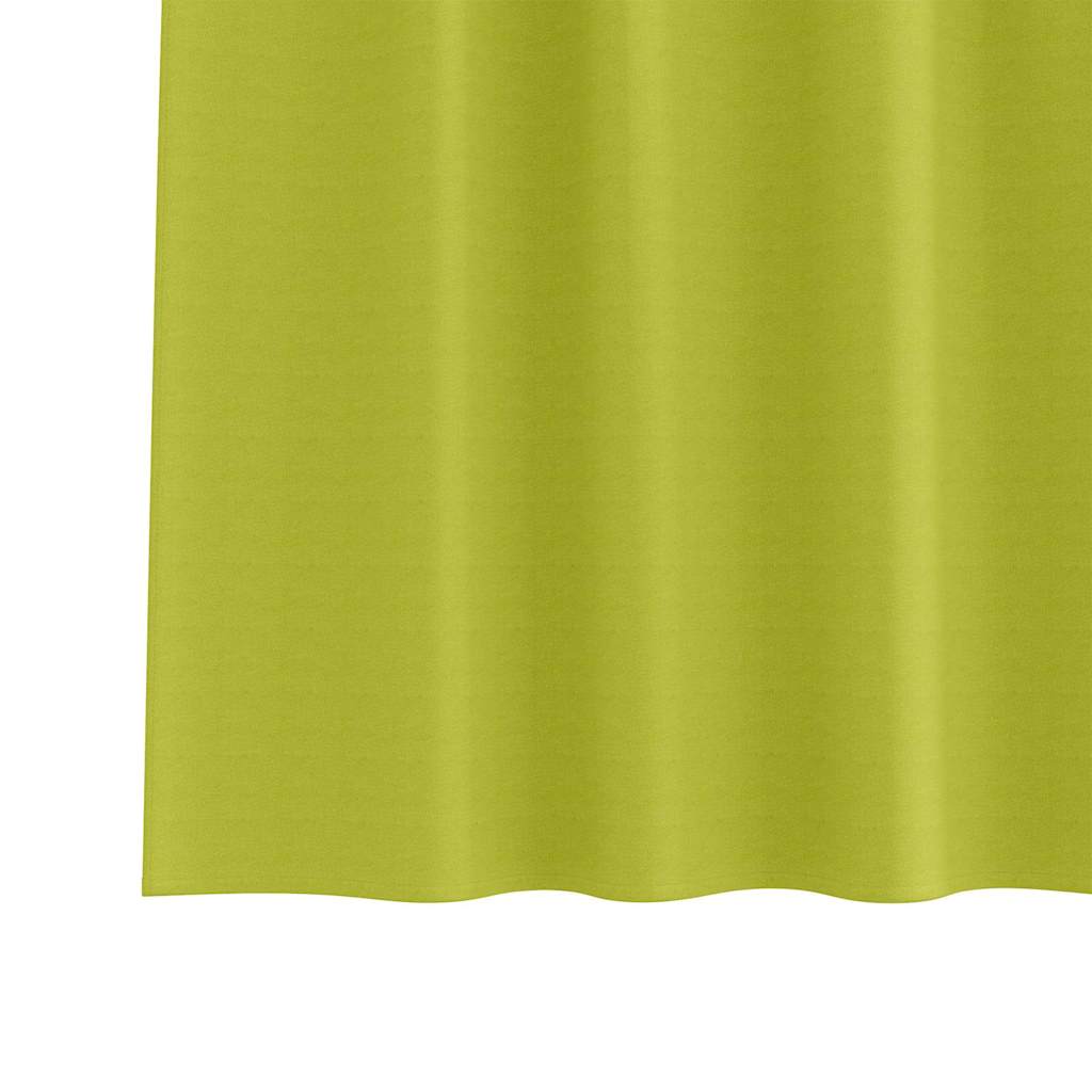 Tende Blackout con Anelli 2 pcs Verde 225 x 140 cm Poliestere