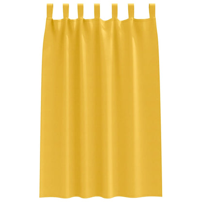 Tende Blackout con Anelli 2 pcs Giallo senape 175 x 140 cm | homemem39