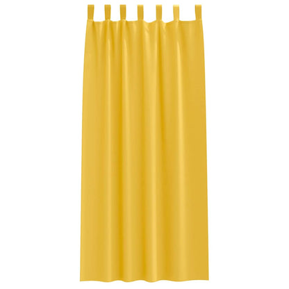 Tende Blackout con Anelli 2 pcs Giallo senape 225 x 140 cm | homemem39