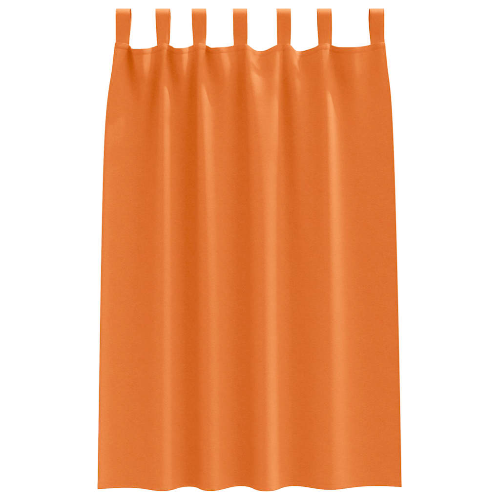 Tende Blackout con Anelli 2 pcs Arancione Vivo 175 x 140 cm | homemem39