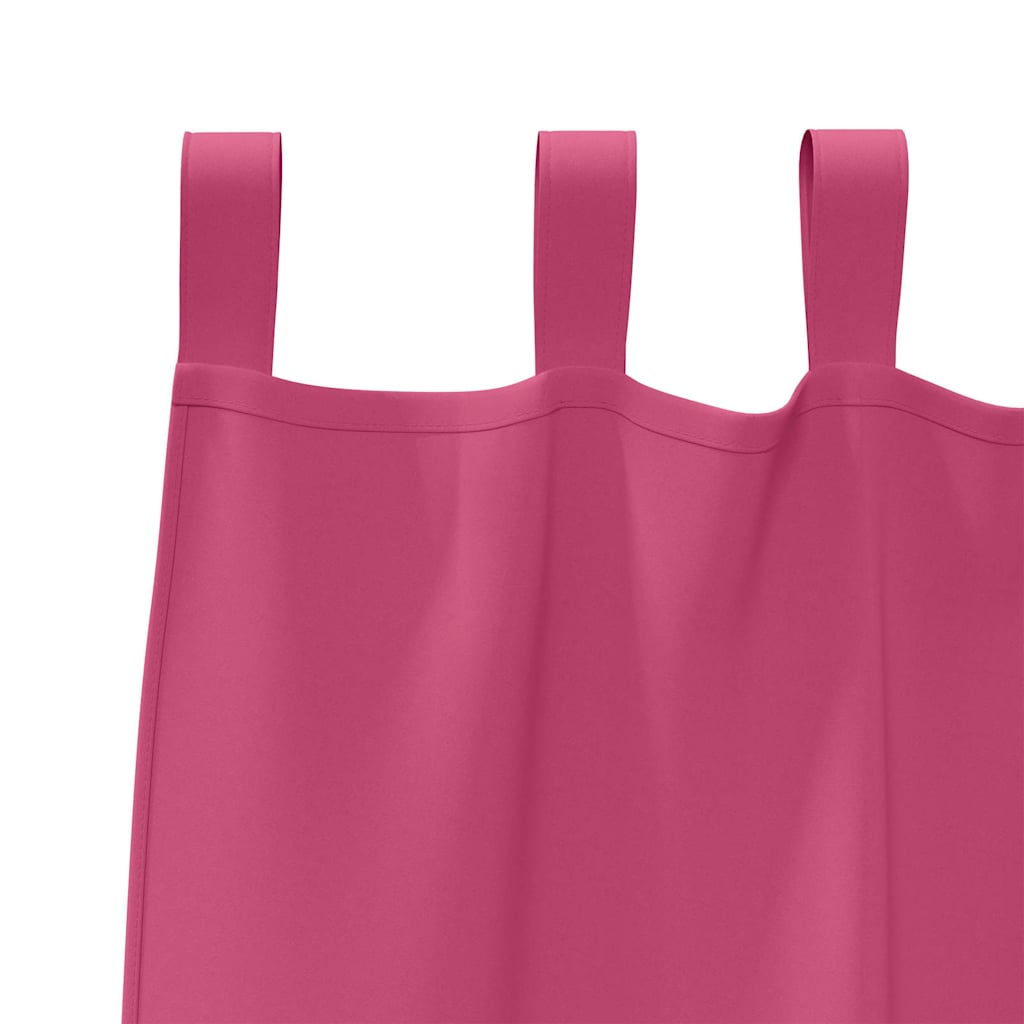 Tende Blackout con Anelli 2 pcs Rosa Vivo 260 x 140 cm | homemem39
