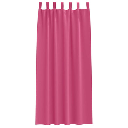 Tende Blackout con Anelli 2 pcs Rosa Vivo 260 x 140 cm | homemem39