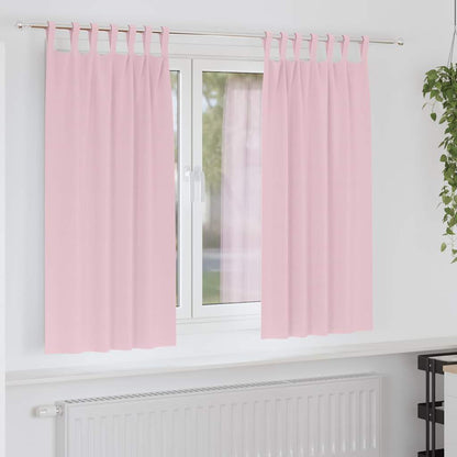 Tende Blackout con Anelli 2 pcs Rosa baby 175 x 140 cm | homemem39