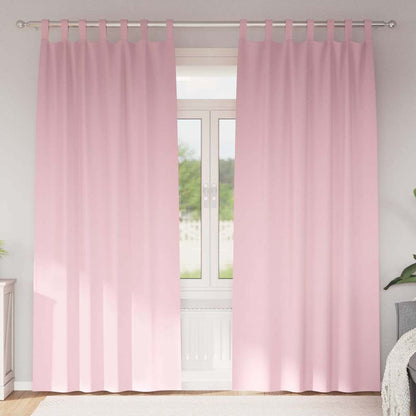 Tende Blackout con Anelli 2 pcs Rosa baby 225 x 140 cm