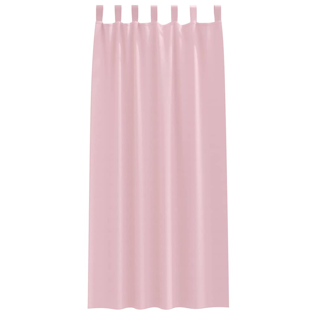 Tende Blackout con Anelli 2 pcs Rosa baby 225 x 140 cm