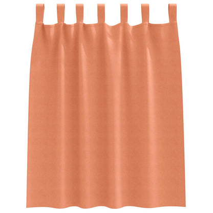 Tende Blackout con Anelli 2 pcs Terracotta 140 x 140 cm | homemem39