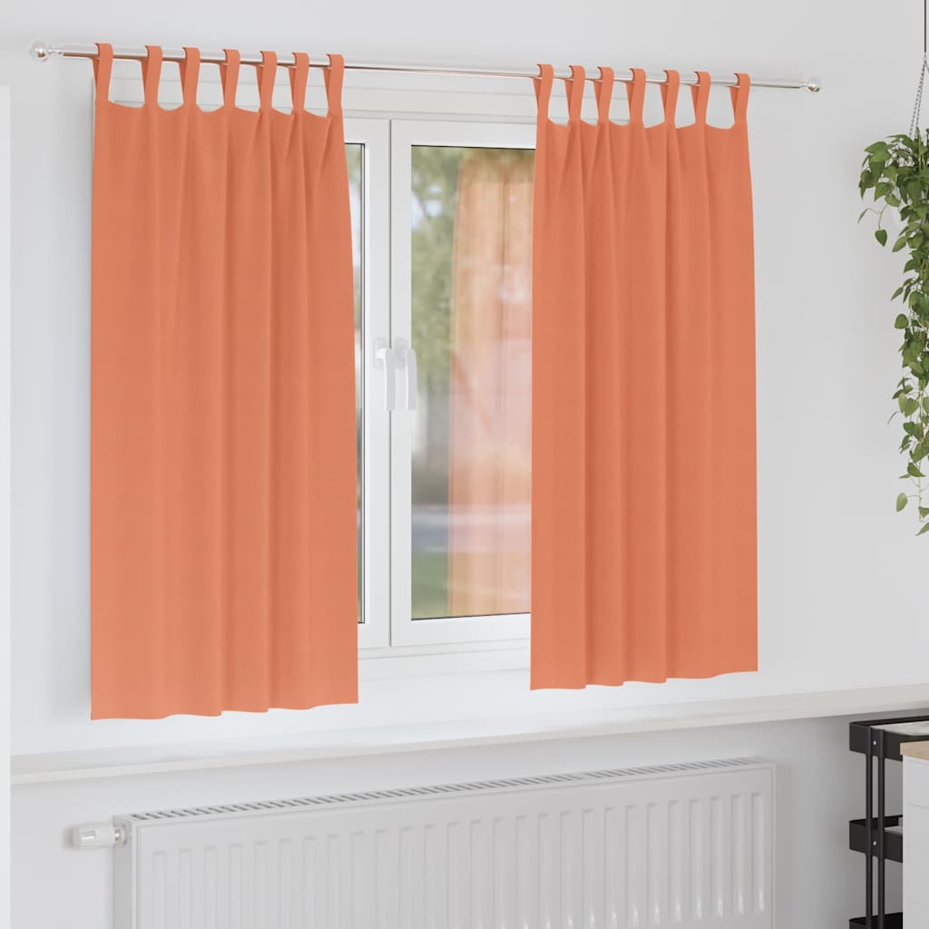 Tende Blackout con Anelli 2 pcs Terracotta 175 x 140 cm | homemem39