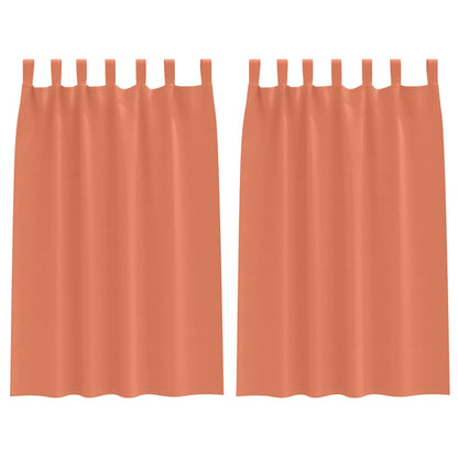 Tende Blackout con Anelli 2 pcs Terracotta 175 x 140 cm | homemem39
