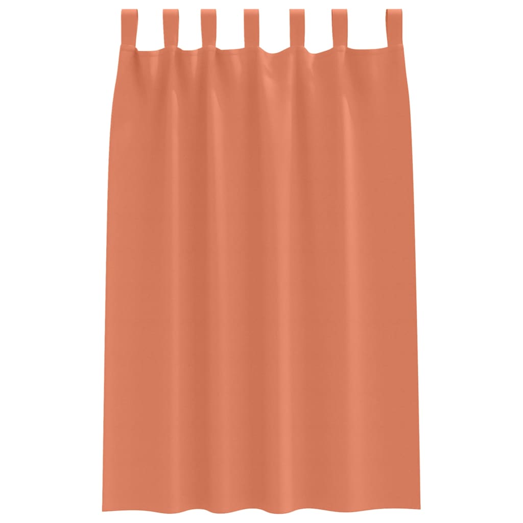 Tende Blackout con Anelli 2 pcs Terracotta 175 x 140 cm | homemem39