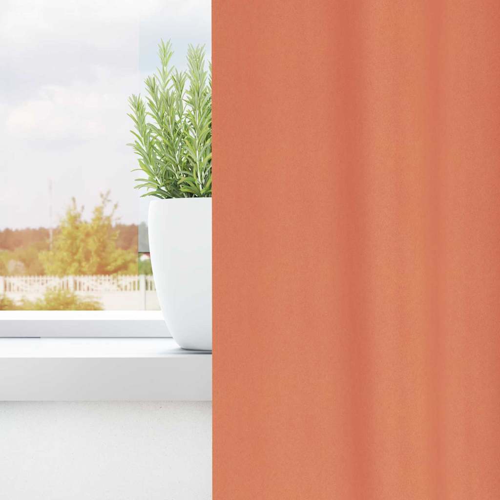 Tende Blackout con Anelli 2 pcs Terracotta 225 x 140 cm | homemem39
