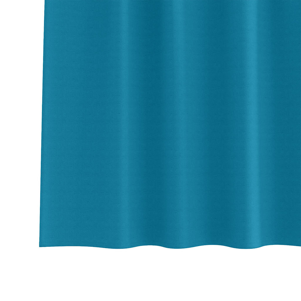 Tende Blackout con Anelli 2 pcs Turchese 140 x 140 cm | homemem39