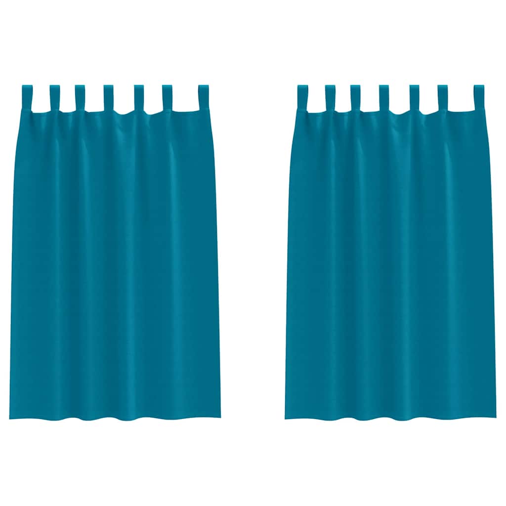 Tende Blackout con Anelli 2 pcs Turchese 175 x 140 cm | homemem39