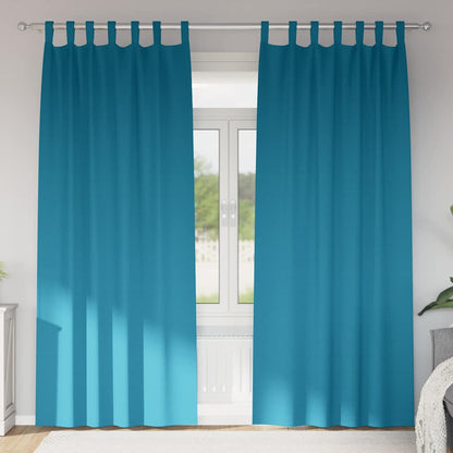 Tende Blackout con Anelli 2 pcs Turchese 245 x 140 cm | homemem39