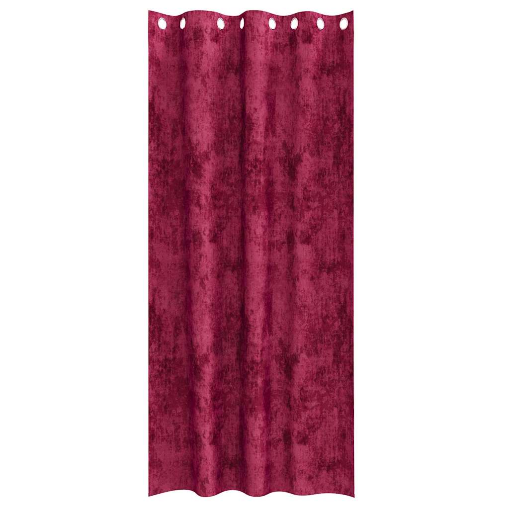 Tende in Velluto 2 pcs Rosso vino 225 x 140 cm Velluto | homemem39