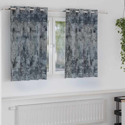 Tende in Velluto 2 pcs Grigio Argento 140 x 140 cm Velluto | homemem39